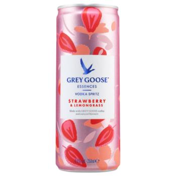GREY GOOSE Essences Vodka Spritz Strawberry & Lemon Premix Cocktail, 25cl