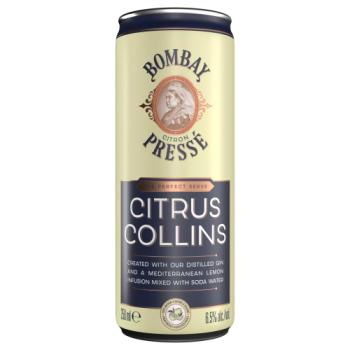 Bombay Citron Pressé Citrus Collins Premix Gin Cocktail, 25cl