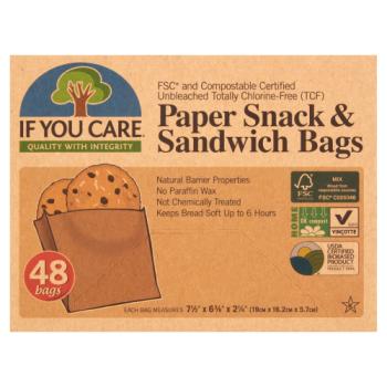 If You Care 48 Paper Snack & Sandwich Bags