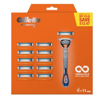 Gillette Fusion Razor + 10 Blades