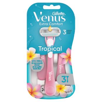 Gillette Venus Extra Comfort Tropical Disposable Razors, Pack Of 3