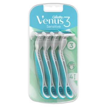Venus3 Sensitive Women's Disposable Razors - 4 Pack