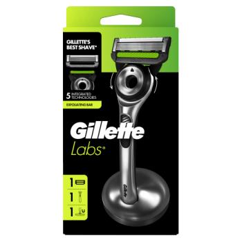 GilletteLabs With Exfoliating Bar Razor, 1 Handle, 1 Blade, 1 Magnetic Stand