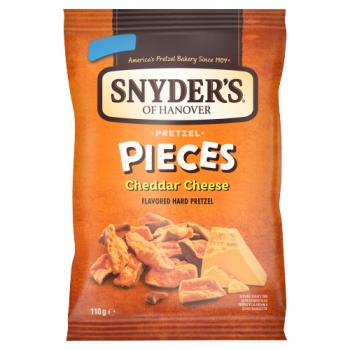 Snyder's of Hanover Pretzel Pieces Cheddar Cheese Flavored Hard Pretzel 110g