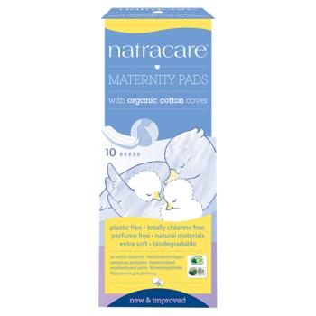 Natracare 10 Maternity Pads with Organic Cotton Cover