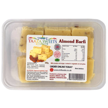 Taaza Sweets Almond Barfi 200g 