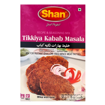 Shan Recipe & Seasoning Mix Tikkiya Kabab Masala 50g 