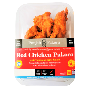 Punjab Pakora Red Chicken Pakora with Tomato & Mint Sauce 200g 
