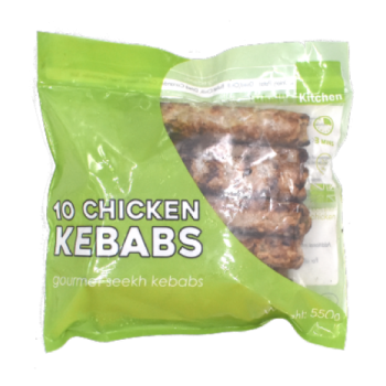  Bhaji's Kitchen Gourmet Seekh Chicken Kebabs 10s 550g 