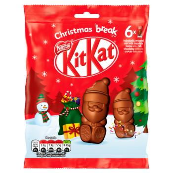 KitKat Santa Milk Chocolate Sharing Bag 66g