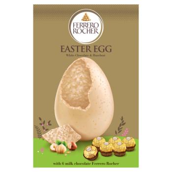 Ferrero Rocher Easter Egg White Chocolate & Hazelnut 250g