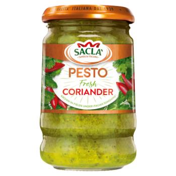 Sacla' Fresh Coriander & Red Chilli Pesto 190g