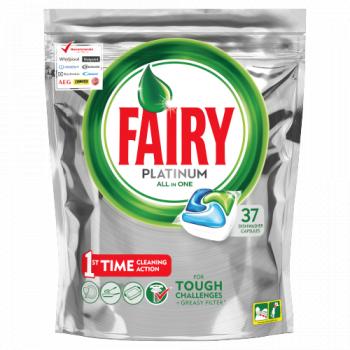 Fairy Platinum All In One Dishwasher Tablets Regular, 37 Tablets
