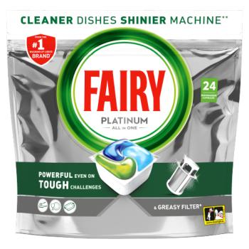 Fairy Platinum All In One Dishwasher Tablets Regular, 120 Tablets