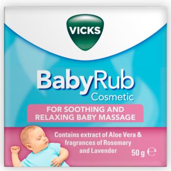 Vicks BabyRub ointment for soothing and relaxing baby massage Jar 50g
