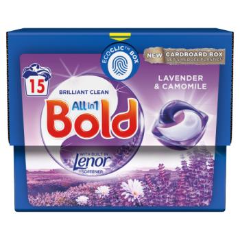 Bold All-in-1 PODS® Washing Liquid Capsules Lavender & Camomile 15 Washes