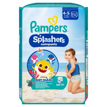 Pampers Splashers Baby Shark™ Edition Size 4, 11, 9kg-15kg, Disposable Swim Nappy Pants