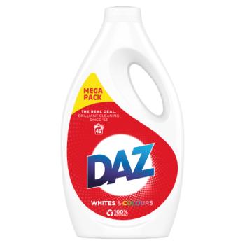 Daz Washing Liquid Whites & Colours 1.715L, 49 Washes