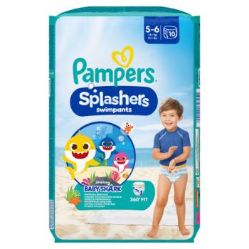 Pampers Splashers Baby Shark™ Edition Size 5, 10, 14kg+, Disposable Swim Nappy Pants
