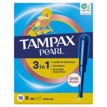 Tampax Pearl Regular Tampons With Applicator x18