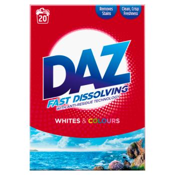 DAZ Washing Powder 1.3 kg 20 Washes, Whites & Colours