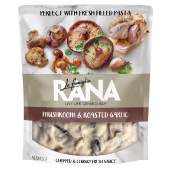 La Famiglia Rana Mushroom & Roasted Garlic Chopped & Chunky Fresh Sauce 200g