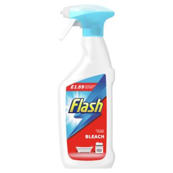 Flash Multi Purpose Cleaning Spray Bleach For Hard Surfaces 450ml