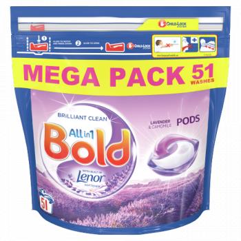 Bold All-in-1 Pods Washing Capsules Lavender & Camomile 51 Washes