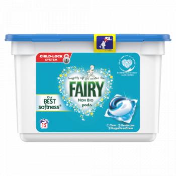 Fairy Non Bio Pods Washing Liquid Capsules 15 Washes