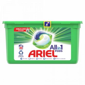 Ariel All-in-1 Pods Washing Liquid Capsules Original 40 Washes