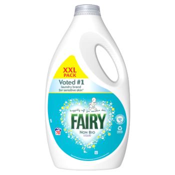 Fairy Non Bio Washing Liquid 2.45L, 70 Washes
