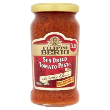 Filippo Berio Sun Dried Tomato Pesto 190g PM £1.99