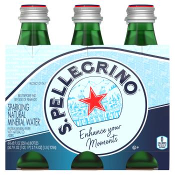 San Pellegrino Carbonated Natural Mineral Water 6x250ml