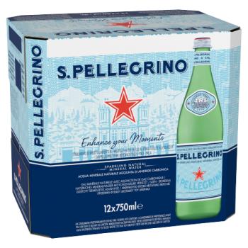 San Pellegrino Sparkling Natural Mineral Water 12 x 750ml (9L)