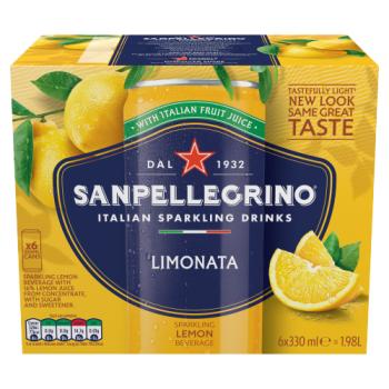 Sanpellegrino Sparkling Lemon Beverage 6 x 330ml (1.98L)
