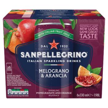 Sanpellegrino Sparkling Pomegranate and Orange Beverage 6 x 330ml (1.98L)