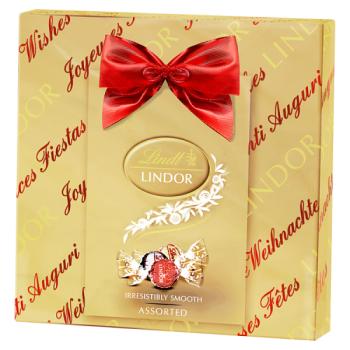 Lindt Lindor Assorted Chocolate Truffles Gift Wrapped Box 287g