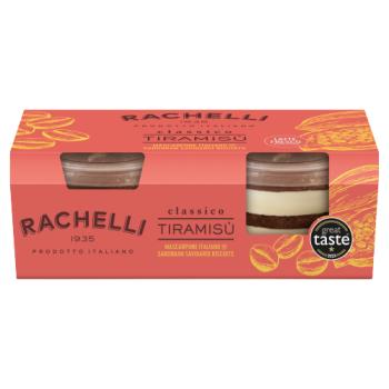 Rachelli Tiramisu Mascarpone Italiano and Sardinian Savoiardi Biscuits 2 x 90g (180g)
