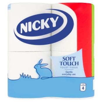 Nicky 4 Soft Touch Toilet Tissue