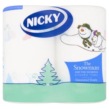 Nicky The Snowman and The Snowdog Kitchen Towel