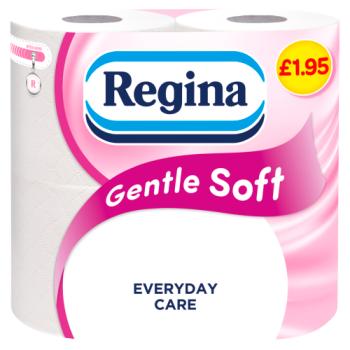 Regina Gentle Soft Toilet Tissue 4 Rolls