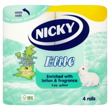 Nicky Elite White Toilet Roll