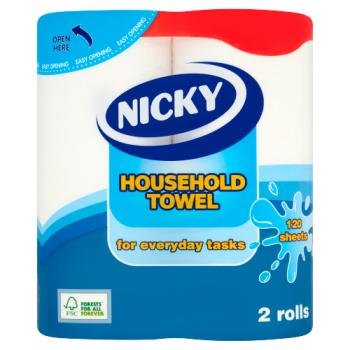 Nicky Household Towel 120 Sheets 2 Rolls