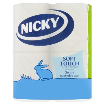 Nicky Soft Touch Toilet Tissue 4 Rolls