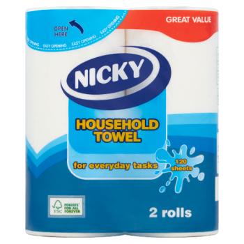 Nicky Household Towel 2 Rolls