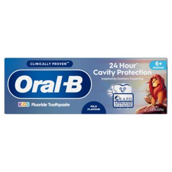 Oral-B Kids 6+ Months- 6 Years Lion King Toothpaste, Fruity Flavour, with Sodium Fluoride, 60ml