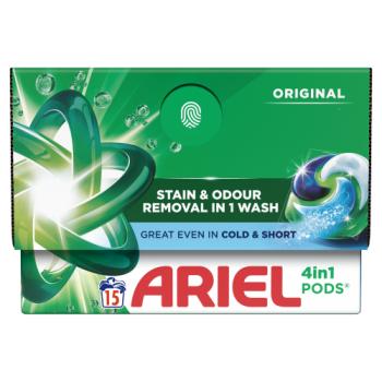 Ariel 4in1 PODS®, Washing Liquid Capsules 15 Washes