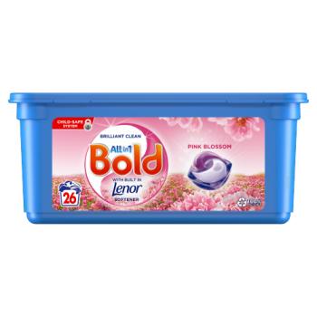 Bold All-in-1 PODS Washing Liquid Capsules Pink Blossom 26 Washes