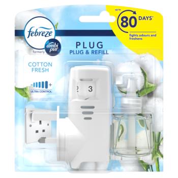 Febreze Air Freshener Plug-In Starter Kit Cotton Fresh 20ML 