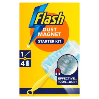Flash Dust Magnet Duster Starter Kit (1 Handle + 4 Refills)